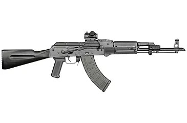 Midwest AK Alpha Mini Dot Mount, Picatinny Rail, Anodized Black