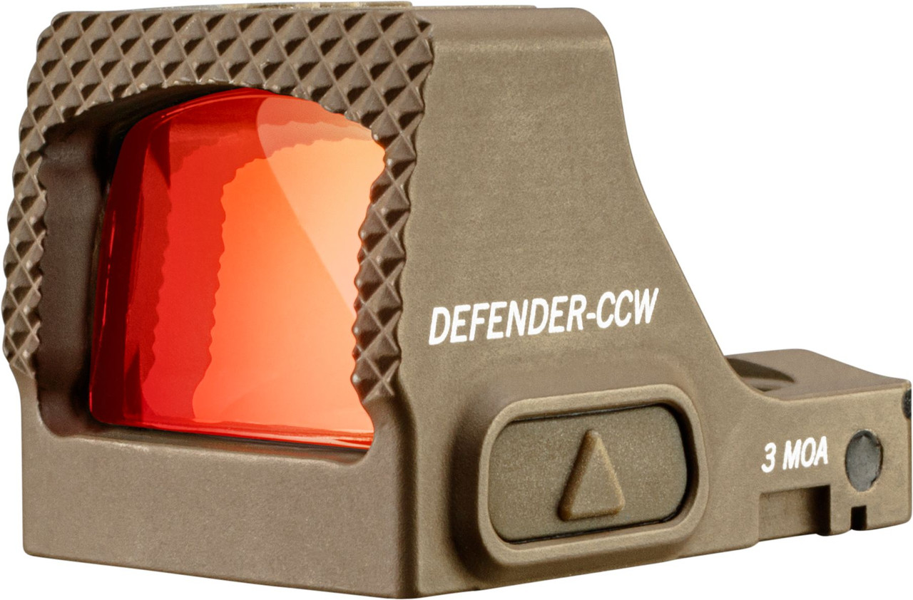 Vortex Defender-CCW, 3 MOA Micro Red Dot, Tan