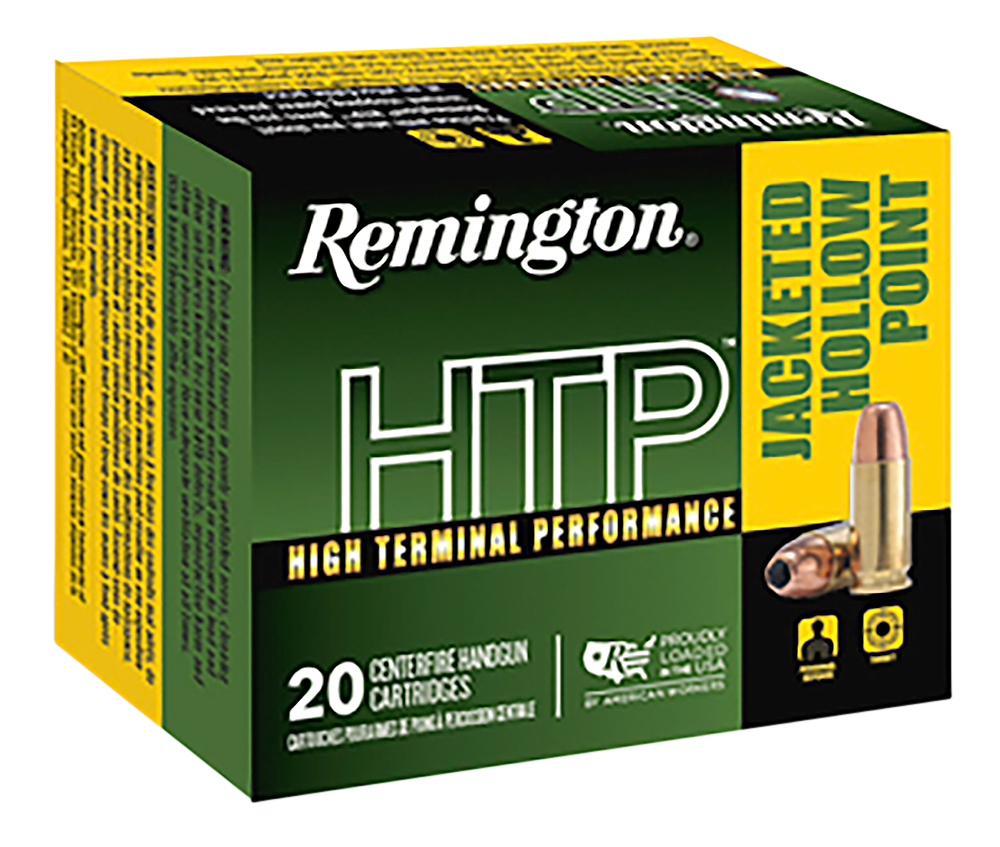 Remington Ammunition 23012 HTP, 45 Colt, 230gr JHP, 20 Rds, Brass - 047700487007