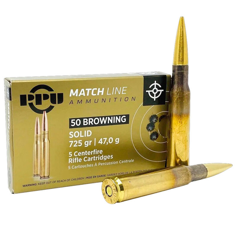 Prvi Partisan .50 BMG Match FMJ, 725gr, 5 Rds - 8605003817017