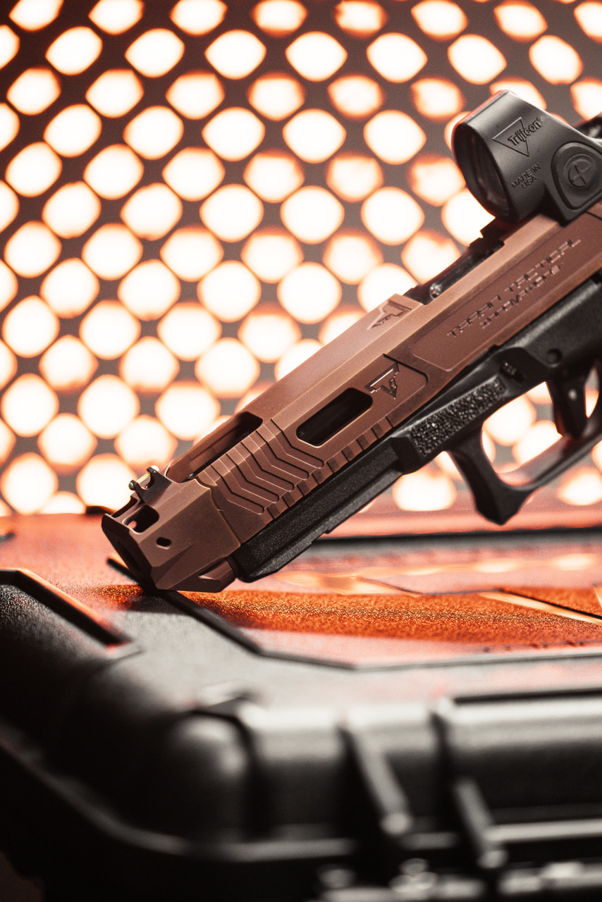 TTI Ballerina Glock 17 Gen 5 Package, 9mm, Compensated, Trijicon