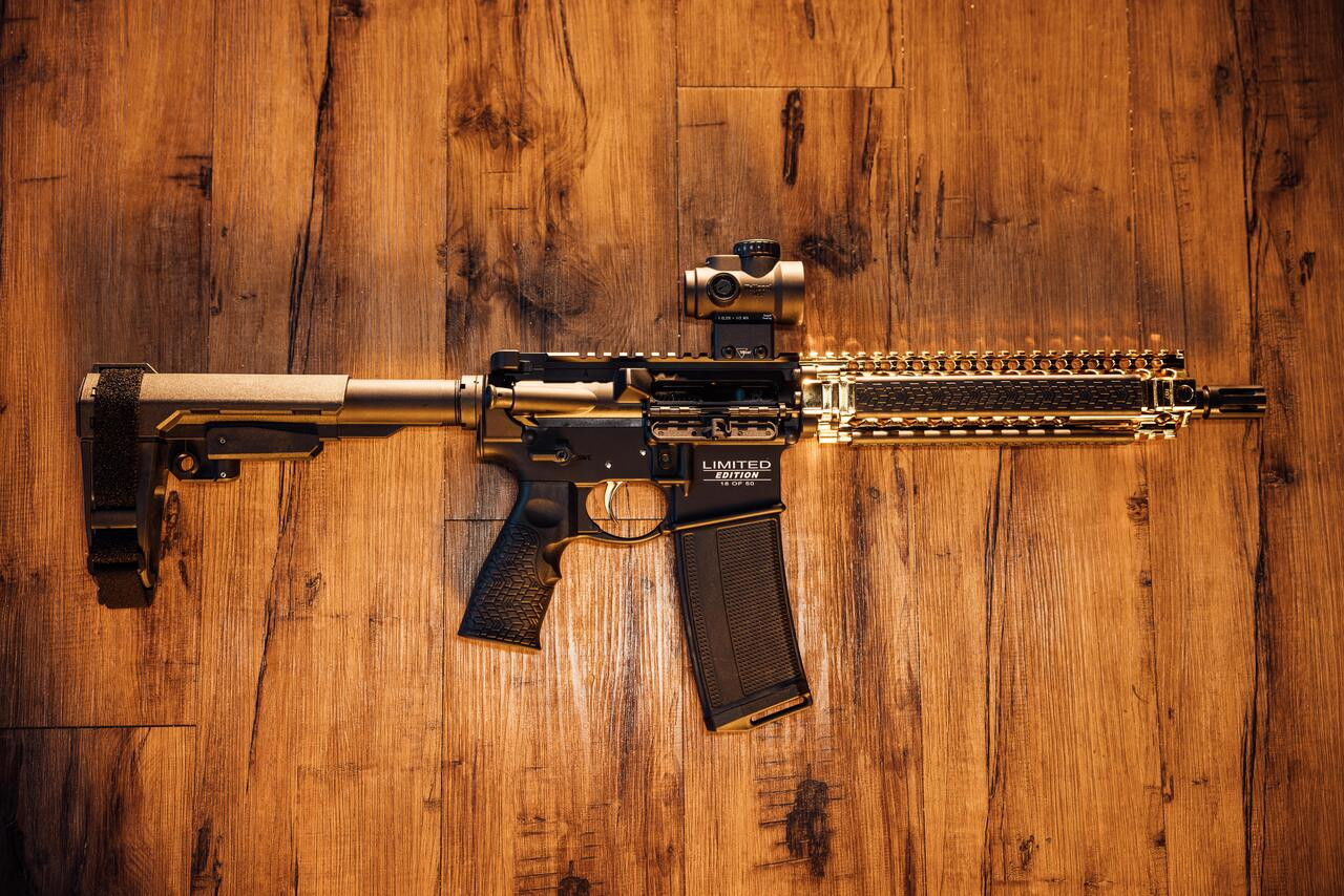 CNC Firearms Daniel Defense MK18 5.56 NATO – 10.3″ Barrel, Gold