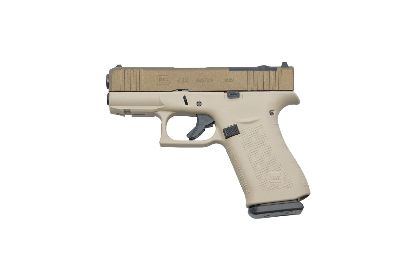 MARVERICK ドゥルン　くすんだBEIGE サイズ2 GLOCK 43X MOS 2 TONE TAN 9MM PISTOL 3.39