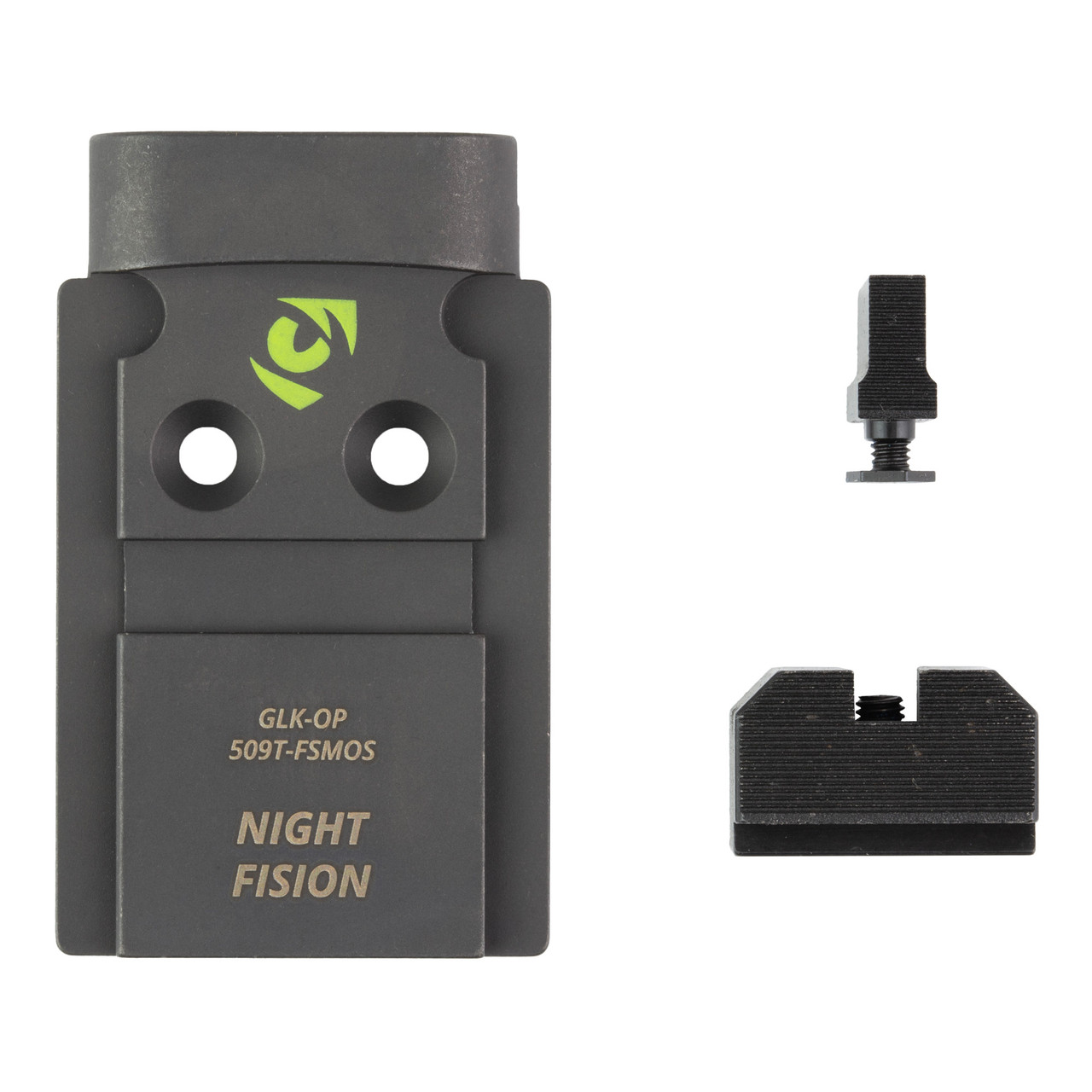 Night Fision GLK-OPBS-509T-MOS-ZXZX, Optic Plate + Backup Sight