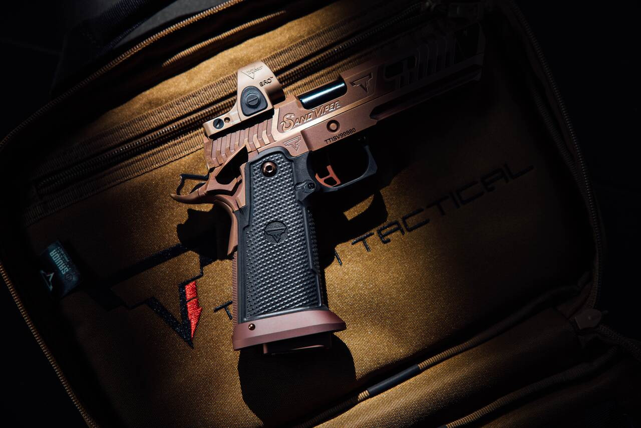 Taran Tactical Innovations Sand Viper w/ Trijicon SRO, 9mm, 5.00