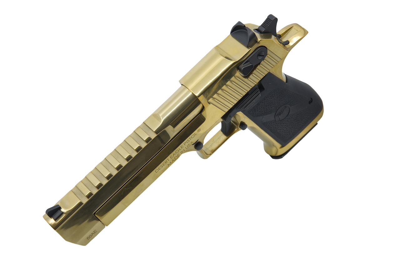 Magnum Research Desert Eagle MK19, .50 AE, Gold Zirconium finish