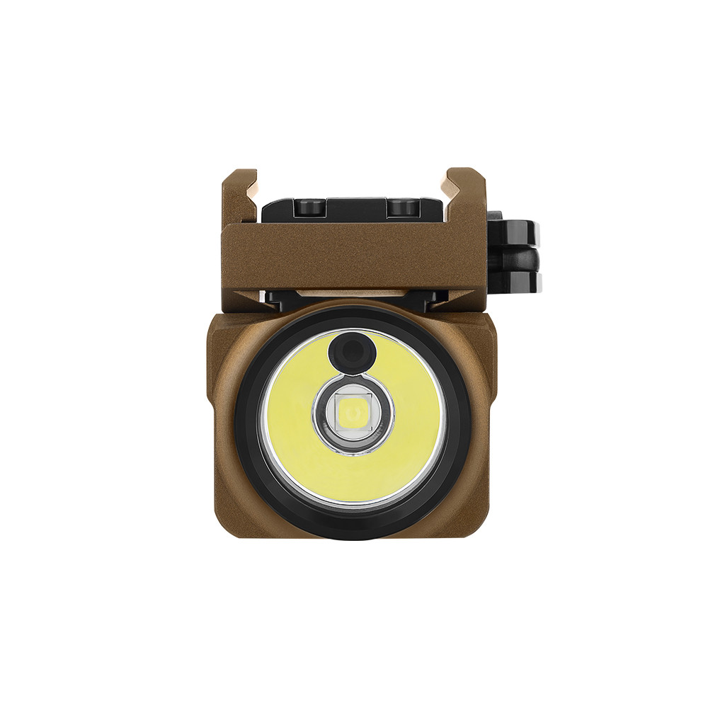 Olight BALDR S BL, Weapon Light, Blue Laser, 800 Lumens, Desert Tan