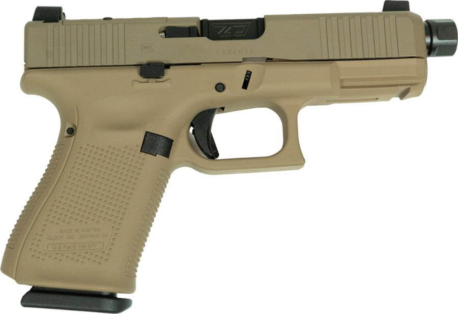 Glock 19 V-Series w/ Zaffiri Threaded Barrel, 9mm, 4.60