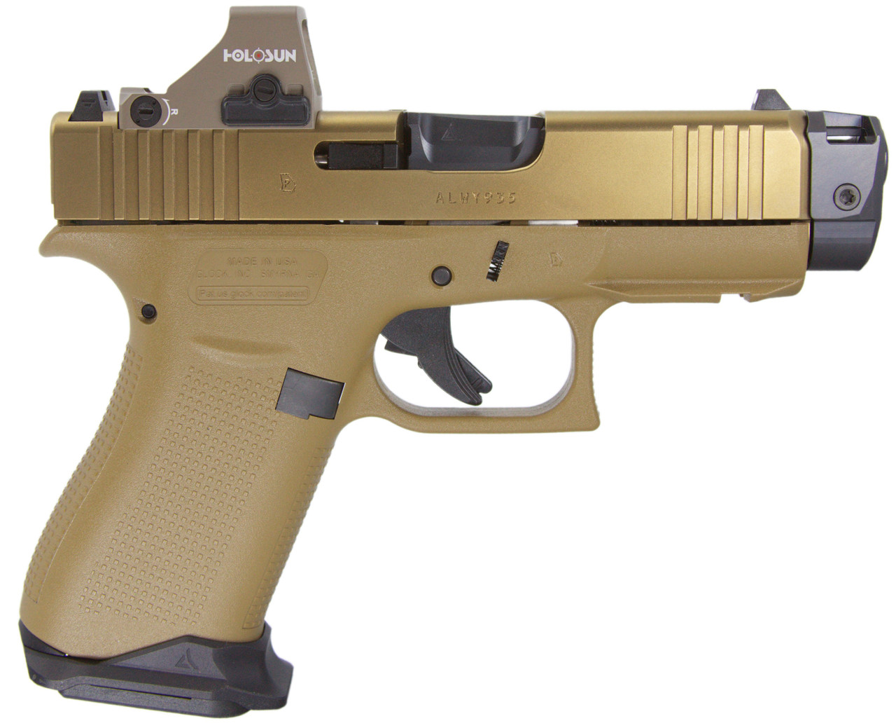 Glock 43X MOS w/ Holosun 407K & Radian Ramjet, 9MM, 4.17