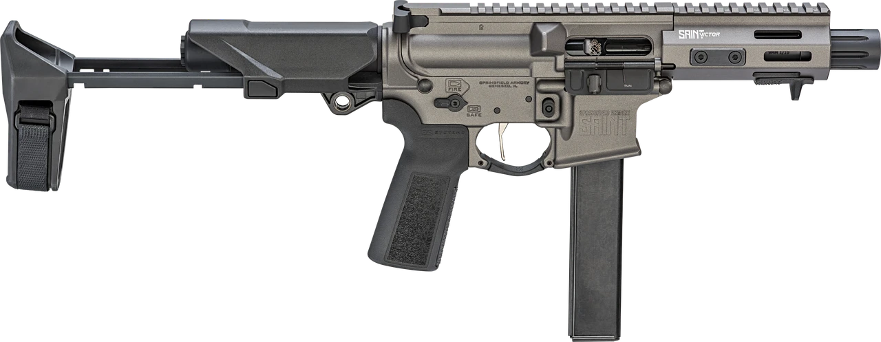 Springfield Saint Victor PDW, 9MM, 5.50" Barrel, 32 RDs, Tungsten Gray