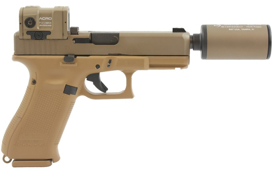 Glock/B&T G19X Hush Puppy Kit w/ Silencer & Aimpoint Acro, 9MM