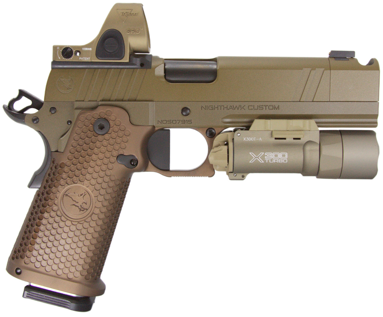 Nighthawk Custom Sandhawk Comp w/ Trijicon SRO 2.5 MOA Red Dot