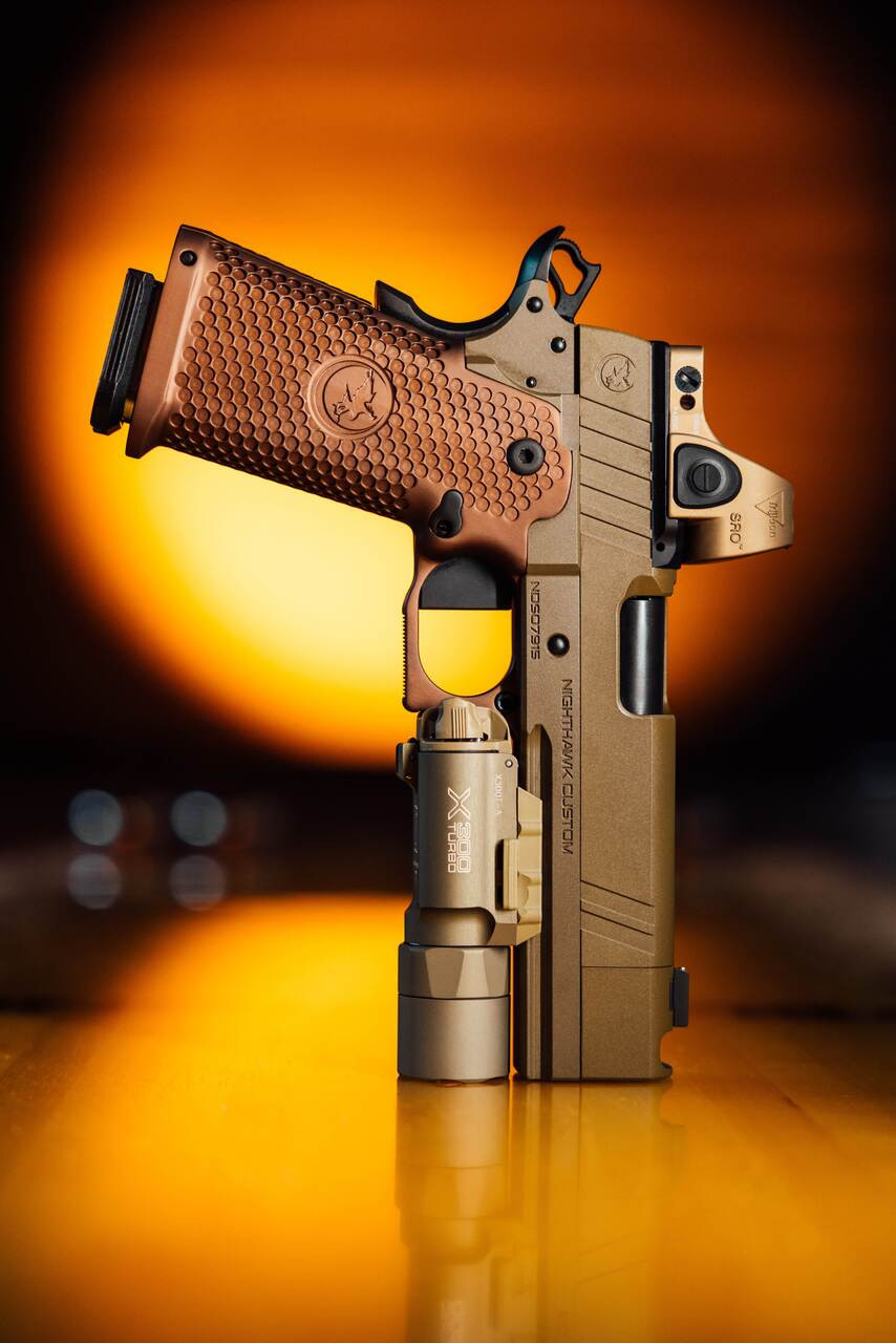 Nighthawk Custom Sandhawk Comp w/ Trijicon SRO 2.5 MOA Red Dot