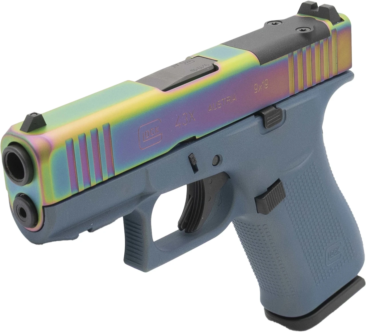 MOSA メタルジグ 虹色 6,600円 Glock 43X MOS Northern Lights, 9MM, 3.41