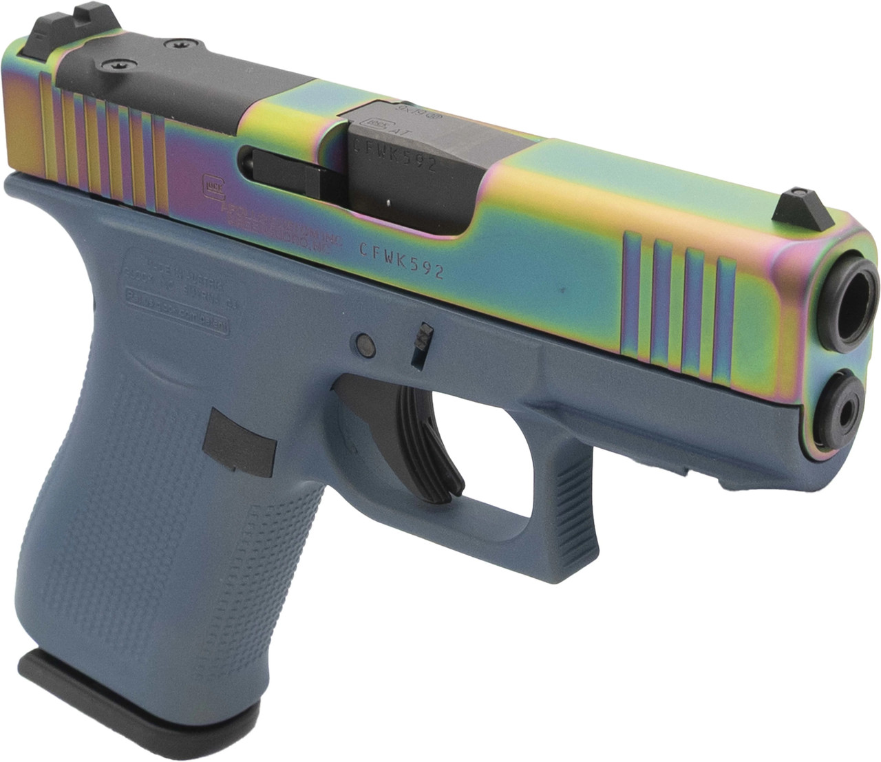 MOSA メタルジグ 虹色 6,600円 Glock 43X MOS Northern Lights, 9MM, 3.41