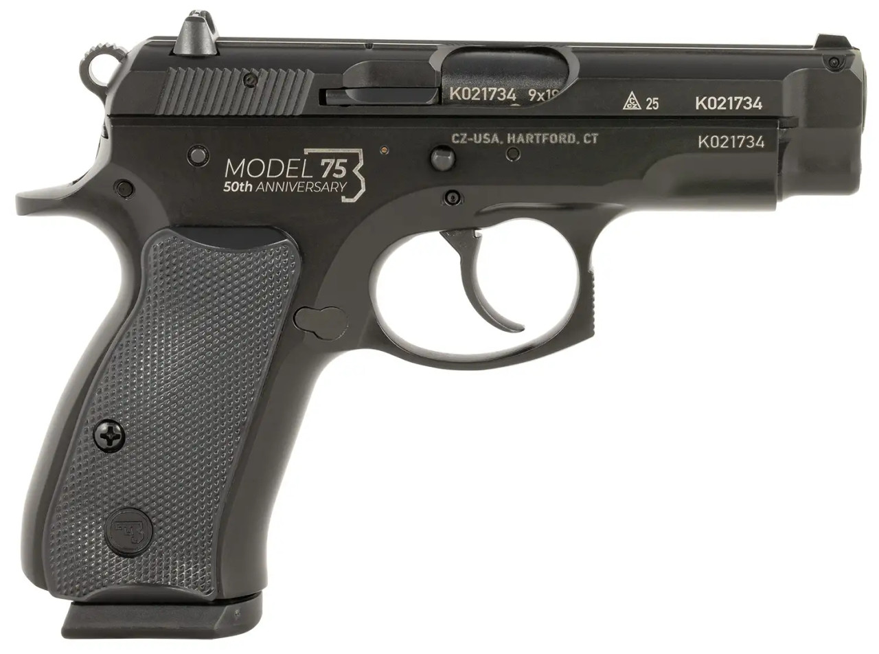 Cz 75 ガスガン ブラック CZ 75 Compact 50th Anniversary, 9MM, 3.75