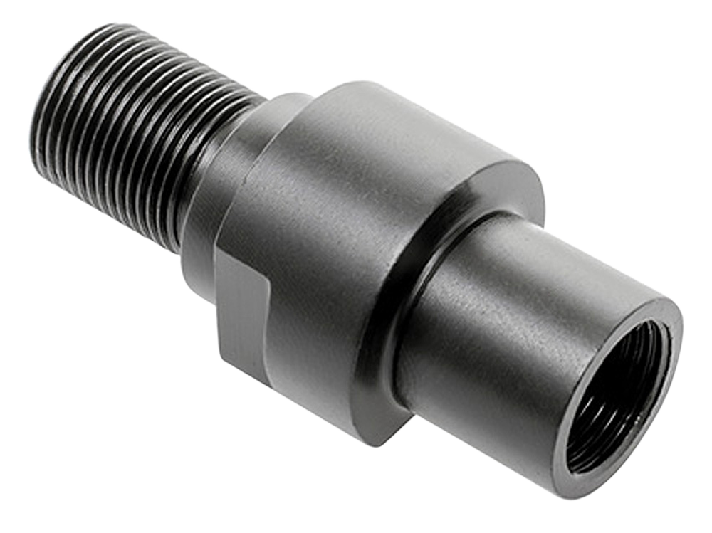 CMMG 57DA53A Thread Adapter, 223 Rem/5.56 NATO, Black Steel, 1/2"-28 tpi - 815835017112