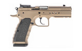 Tanfoglio Hexagon Tactical, Universal Optic Cut, 10MM, 4.45" Compensated Barrel, 15 Rds, Flat Dark Earth 