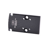C&H Precision Weapons RMR Cut Slide Adapter Plate, w/ Zev Posts to All Other Optics, Black 