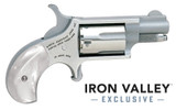 North American Arms Mini-Revolver, Fixed Sights, .22 LR, 1.13" Barrel, 5 Rds, Stainless 