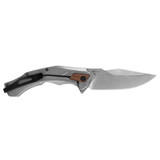 Kershaw Payout, Assisted Opening Folding Knife, Stonewashed D2 Blade, Steel/Black Handle 