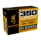 Browning Ammunition 350 Legend, .350 Legend, 124 Gr Full Metal Jacket, 60 Rds 