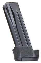 HK VP9SK/P30SK, 9MM, 15 Rds, Magazine, Extended Baseplate, Black 