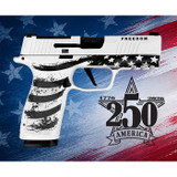 Sig Sauer P365 XMacro, "Freedom" Marked Slide, 9MM, 3.70" Barrel, 17 Rds, White American Flag 