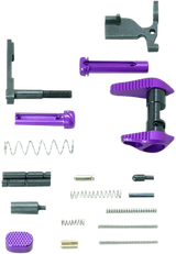 Timber Creek Outdoors Lower Parts Kit, Ambidextrous Safety Selector & Takedown Pins, Purple 