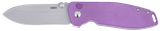 CRKT Squid XM, Purple G10 Handle, Stonewashed Finish 