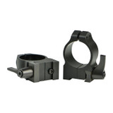 Warne Maxima Grooved Receiver CZ Rings, 30mm Medium 16mm Dovetail, Black 