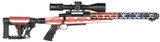 Howa M1500 APC Chassis Gen2, w/ Nikko Stirling Diamond 4-16x50 Scope, 6.5 Creedmoor, 16.25" Threaded Barrel, 10 Rds, Battleworn Red White And Blue American Flag 