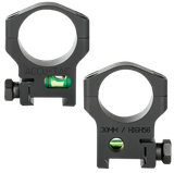 Accu-Tac HSR-300 30mm Scope Rings, High 56mm Objective Clearance, Flat Black Anodized 