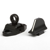XS Sight Systems Ghost Ring WS, White Stripe Front Rifle Sight, Matte Black 