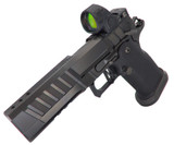 Cardinal Arms G2I Ported W/ Trijicon SRO 2.50 MOA, 9MM, 5.00" Ported Island Barrel, 20 RDs, Flat-Face Trigger, Black DLC 