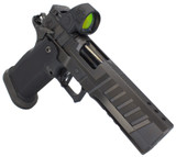Cardinal Arms G2I Ported W/ Trijicon SRO 2.50 MOA, 9MM, 5.00" Ported Island Barrel, 20 RDs, Flat-Face Trigger, Black DLC 