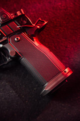 Cardinal Arms G2I Ported W/ Trijicon SRO 2.50 MOA, 9MM, 5.00" Ported Island Barrel, 20 RDs, Flat-Face Trigger, Black DLC 