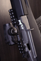 Shark Coast Tactical Ruger Mini-30 War Pig w/ TMP Wylde 30S Suppressor & Sig Sauer Romeo Red Dot, 7.62X39, 11.00" Barrel, 20 RDs, Synthetic Stock, Stainless 