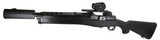 Shark Coast Tactical Ruger Mini-14 Ranch War Pig II w/ Exigent Defense LE 5.56 Suppressor & Vortex Crossfire, 5.56 NATO, 11.00" Barrel, 5 RDs, Synthetic Stock, Black / Blued 