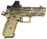 Vulcan Machine Werks Staccato HD C4X Preferred w/ Trijicon RMR HD 3.25 MOA & Red Dirt USA Trigger, 9MM, 4.00" Integrated Comp Barrel, 18 RDs, Vulcan HD Aluminum Grip, Chocolate Chip / FDE PVD 