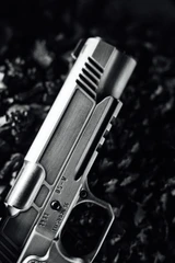 CNC Firearms Kimber 1911 DS Warrior MOD, Optics Ready, Port Cuts, 9MM, 5.00" Barrel, 17 RDs, Battle-Worn Gray Cerakote 