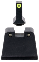 Trijicon GL243C601143 Suppressor/Optic Height Sights, Green/Tritium Yellow Outline Front Sight, Green/Tritium Black Outline Rear Sight, Glock 42/43/43X Slim Frame - 719307620698 