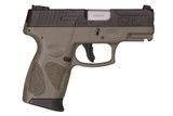 Taurus G2C, 9MM, 3.2" Barrel, 12+1 Rds, Black/OD Green - 725327616078 