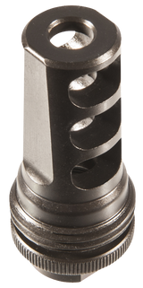 SilencerCo ASR Muzzle Brake, Black Steel, 5/8"-24 tpi Threads, 338 Cal - 817272011838 