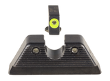 Trijicon HD XR Night Sight Set, Green Tritium/Yellow Outline, Black Frame - 719307215139 