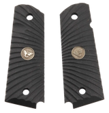 Wilson Combat 351AAFS Grip Panels, Starburst Pattern, Black G10 