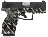 Taurus GX2, 9MM, 3.38" Barrel, 13 Rds, Black w/Eagle Engraved Grip - 725327943747 