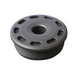 SilencerCo Bravo Front Cap, Titanium, Matte Black - 816413028377 