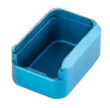 Walther Magazine Extension, 9mm Luger, Adds 2 Rds, Blue Machined Aluminum - 723364214004 