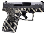 Taurus GX4, 9MM, 3.06" Barrel, 11 Rds, Black/White Eagle Flag 